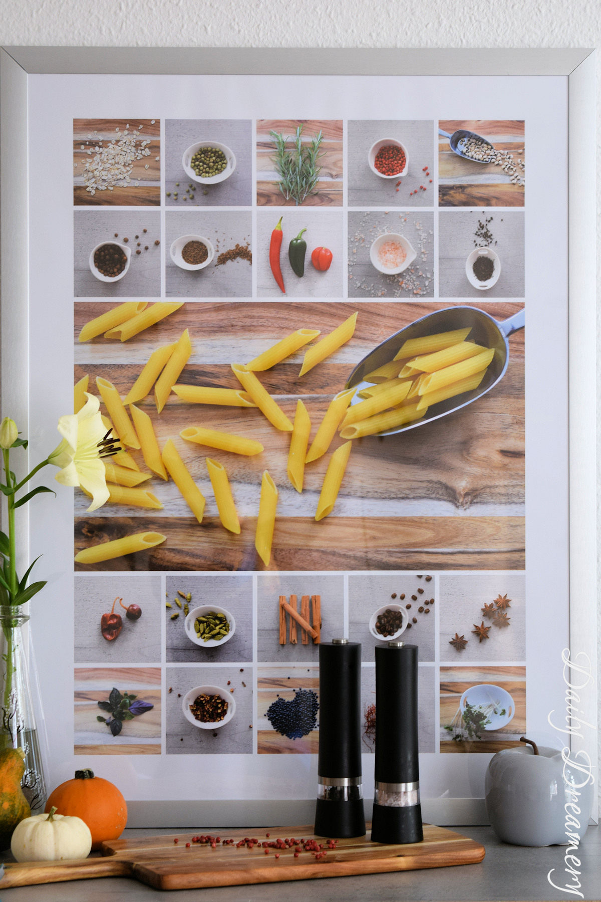 Fotocollage für die Küche - Gewürze und Kräuter perfekt in Szene setzen mit myphotocollage