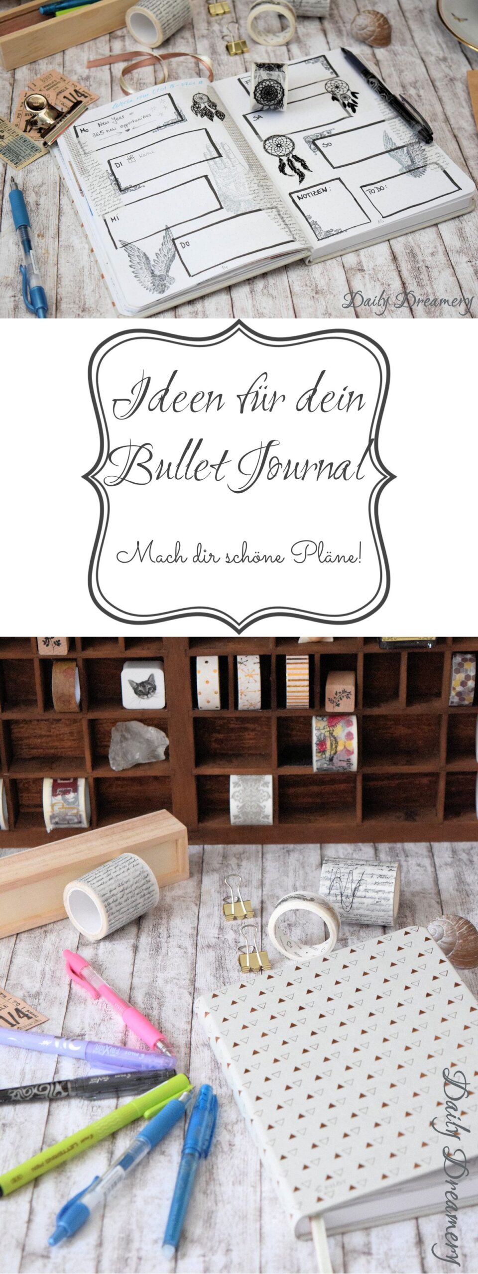 kreative Ideen für dein Bullet Journal - mach dir schöne Pläne!